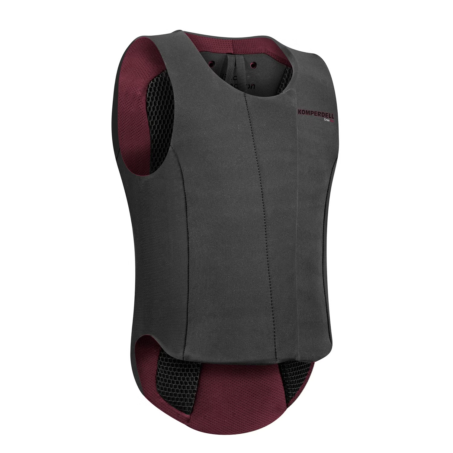 Komperdell Flex Fit Pro Junior sikkerhetsvest i svart og burgunder