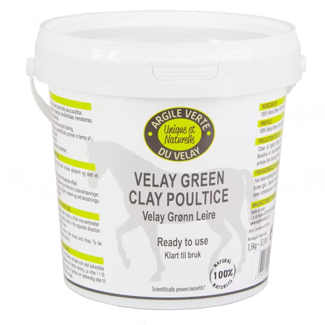 Argile du Velay Grønnleire grønnleire som 400g tube eller 1,5kg boks.