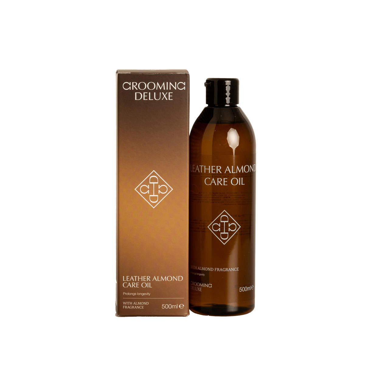 Grooming Deluxe Leather Almond Care Oil 500 ml – pleiende lærolje til rideutstyr