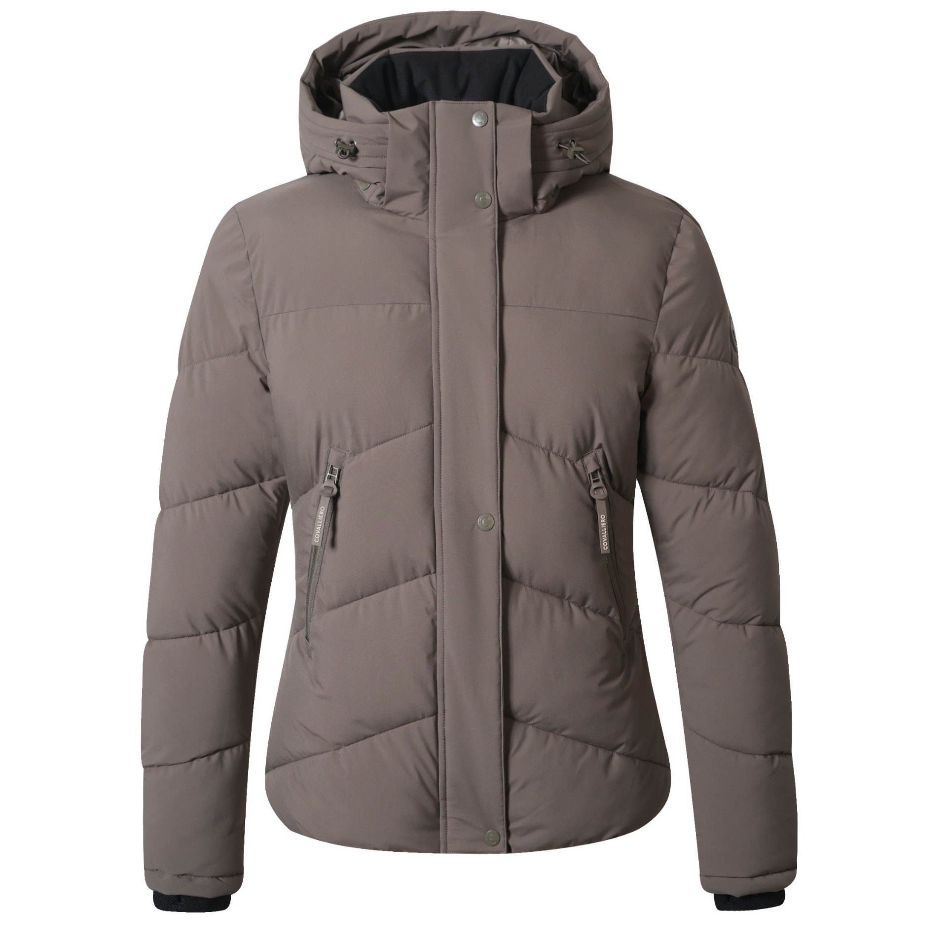 Covalliero Vinterjakke Dame – Milky Choclate foran